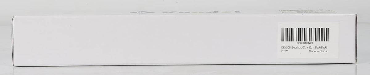 K KNODEL Desk Mat, Blotter, Dual-Sided Office Desk Pad, Waterproof Desk Mat for Desktop, Desk Blotters, PVC Leather Pad Protector (Black, 23.6" x 13.8")