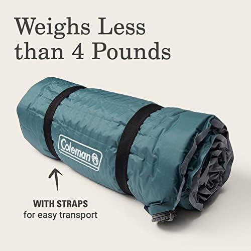 Coleman Silver Springs Self-Inflating Sleeping Pad, Comfortable Camp Pad with Insulating Foam & Durable PVC Coating, Lightweight Sleeping Mat Inflates in Minutes