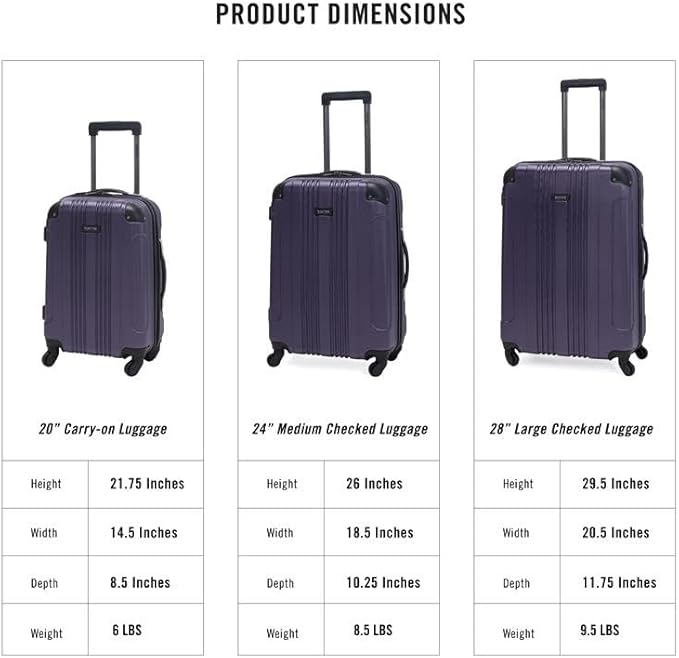 Kenneth Cole REACTION Out of Bounds Lightweight Hardshell 4-Wheel Spinner