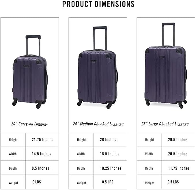 Kenneth Cole REACTION Out of Bounds Lightweight Hardshell 4-Wheel Spinner