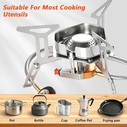 SHENDU 3500W Windproof Camping Backpacking Stove Foldable Fuel Adapters
