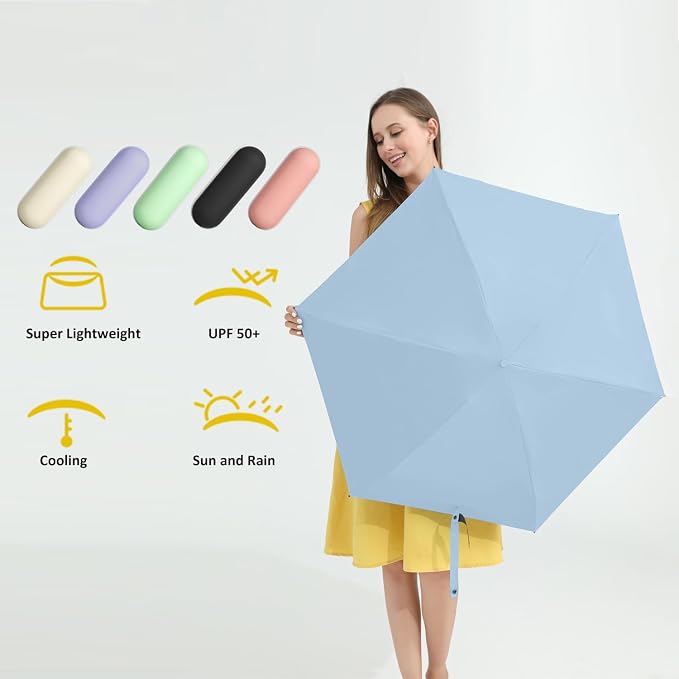 BAODINI Travel Mini Umbrella for Purse