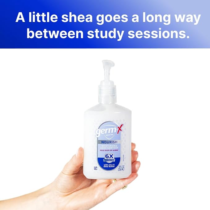 Germ-X Nourish Hand Sanitizer, 2-in-1 Moisturizing and Sanitizing Formula