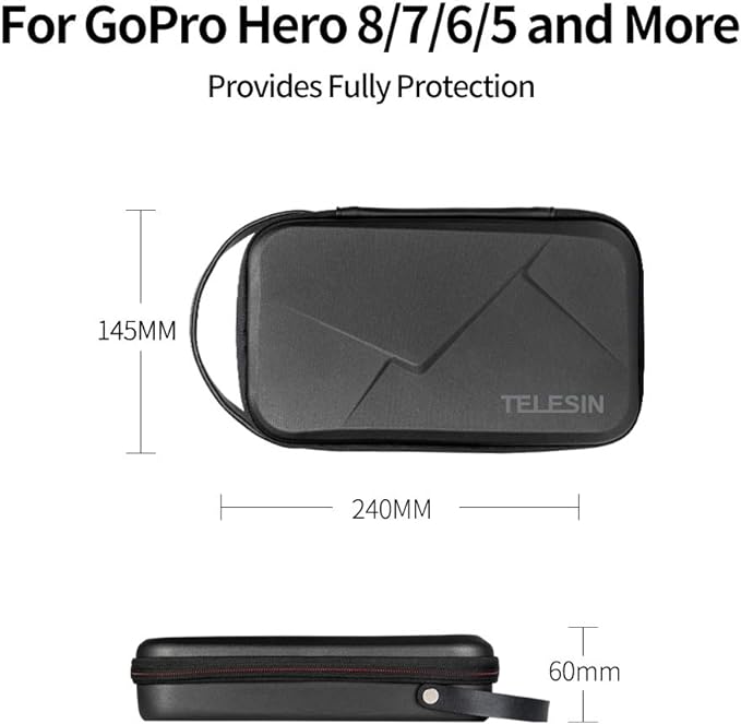 TELESIN Carry Case Waterproof Hard Carrying Bag
