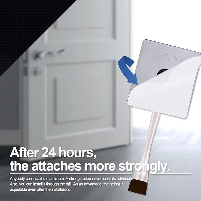 One-Touch Doorstop Adhesive Bracket