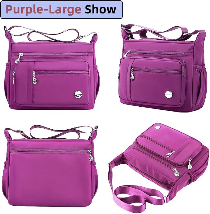 MINTEGRA Women Shoulder Handbag Roomy Multiple Pockets Bag Ladies Crossbody