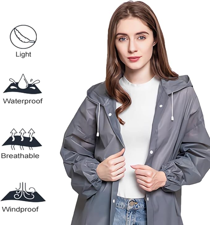 Rain Coats - Reusable EVA Rain Ponchos