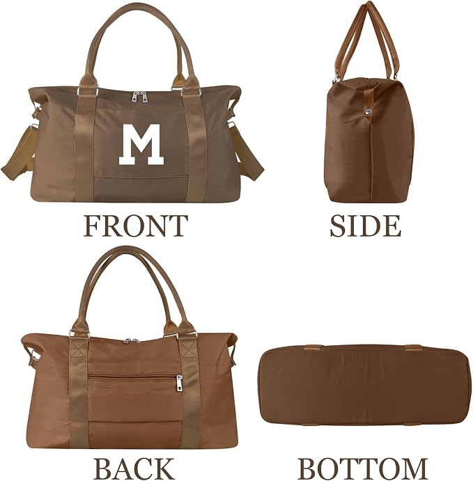 Birthday Graduation Gifts for Daughter, Initial Travel Duffel Bag Sports Gym