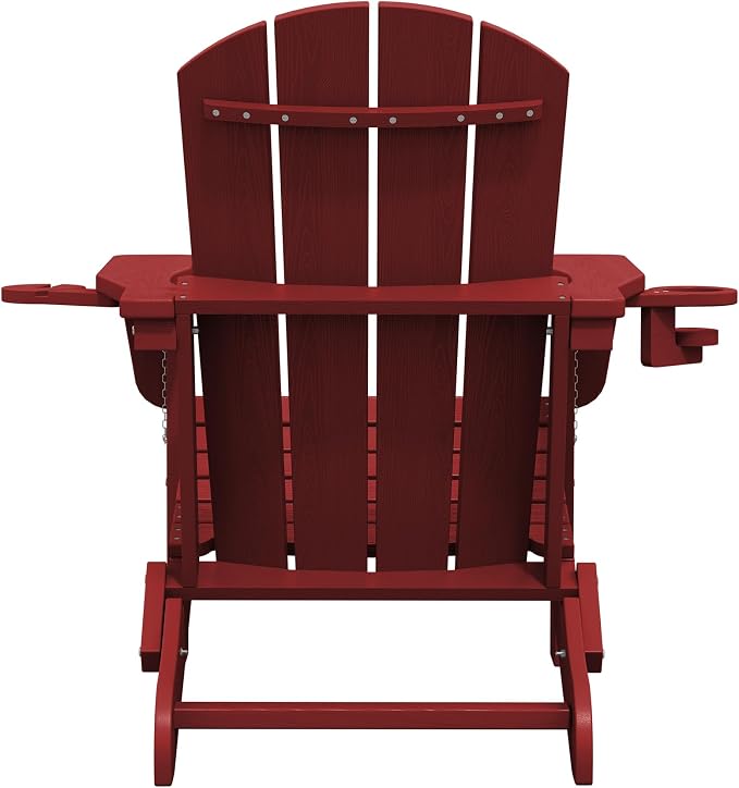 SERWALL Adirondack Chair with Cup Holders