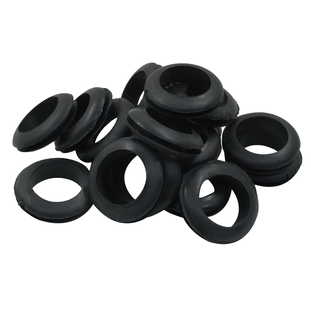 24 Pcs Rubber Grommets, 3/4" Inside Diameter 7/8" Drill Hole Rubber Wire Grommets for Wire, Firewall, Cables, Plugs
