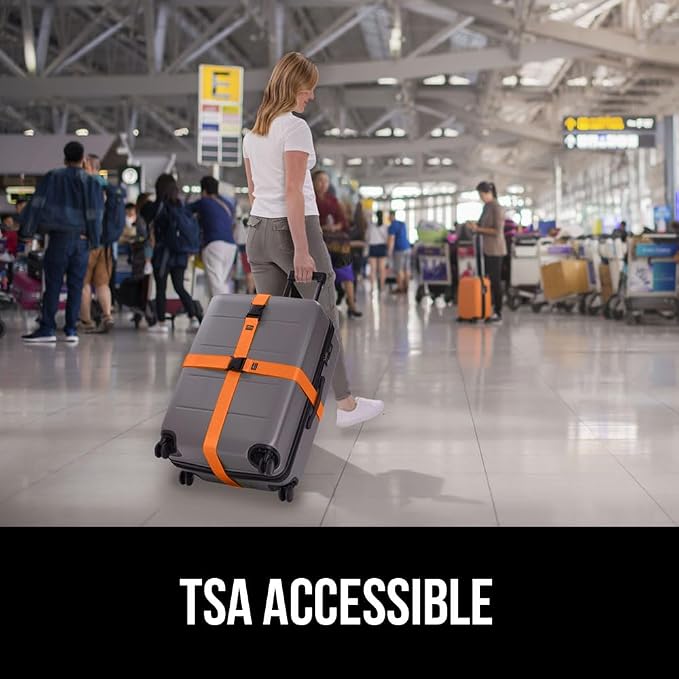 GORILLA GRIP Heavy Duty Adjustable Luggage Straps