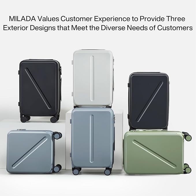 MILADA Underseat Carry On Luggage