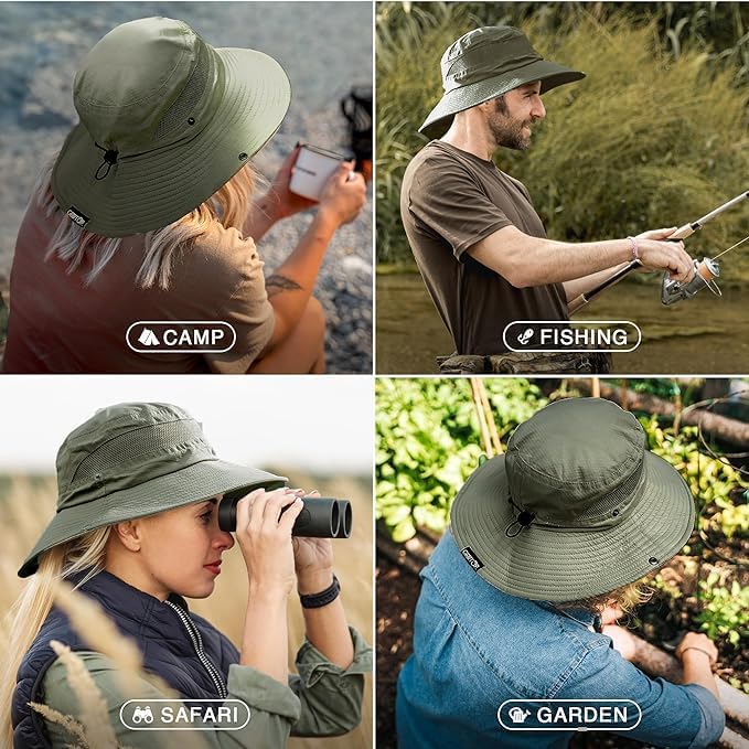 GearTOP Safari Sun Hat for Men and Sun Hats for Women UV Protection UPF 50+