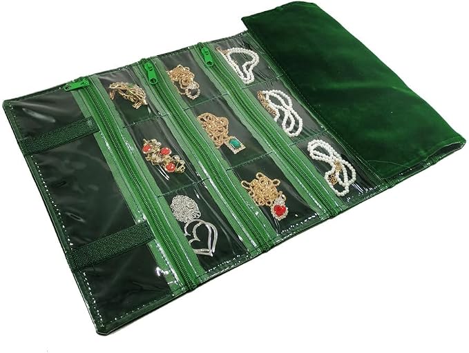 Travel Jewelry Roll Bag Portable Organizer Pouch