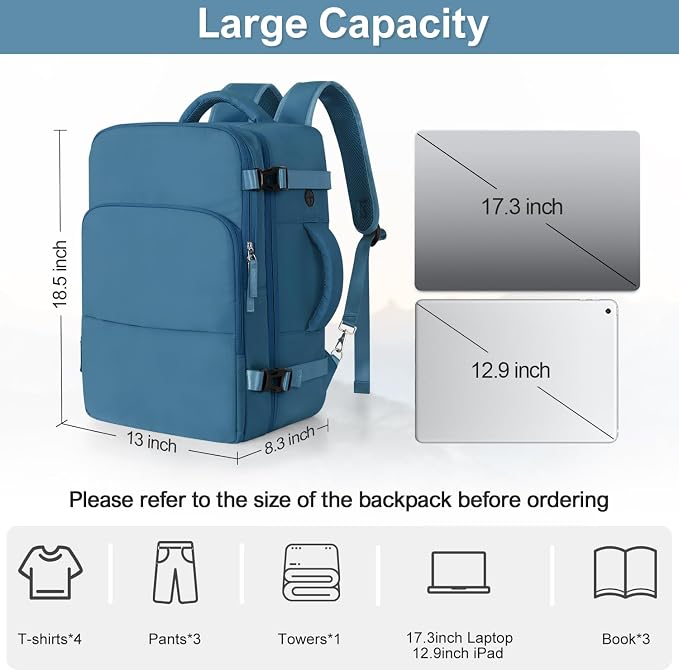 Travel Backpack, Carry on Flight Approved Backpack