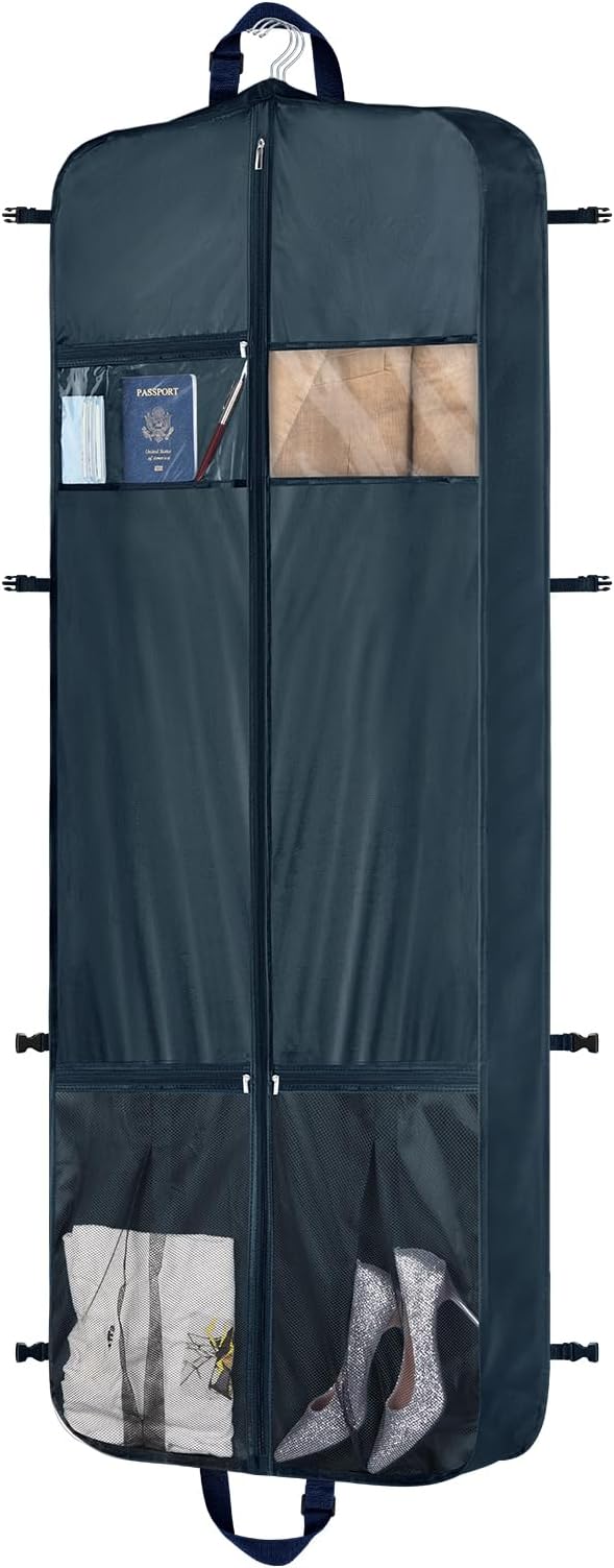 Zilink 60" Garment Bags for Travel Dress Travel Bag for Closet Storage Fur Coat