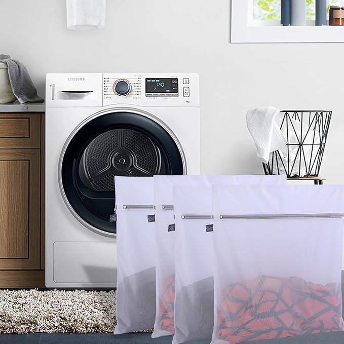 Kimmama Laundry Bag Mesh Wash Bags, Washing Machine Wash Bag, Net Washer Sack