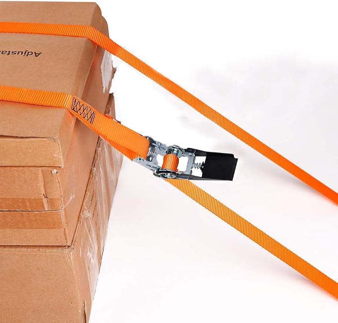 XSTRAP STANDARD Ratchet Tie Down Straps 4 Pk 10 Ft- 300 Lbs Load Cap- 900 Lbs