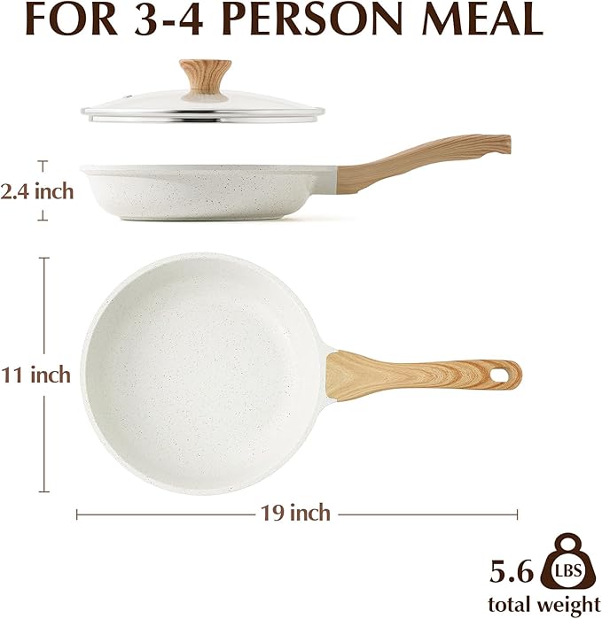SENSARTE Nonstick Ceramic Frying Pan Skillet