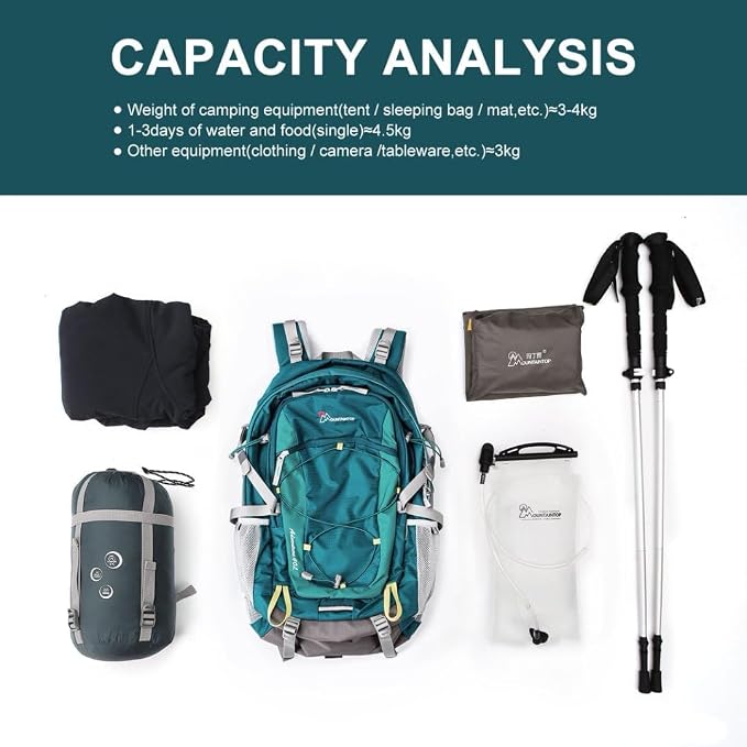 MOUNTAINTOP 25L/40L Hiking Backpack, Lightweight Travel Backpack