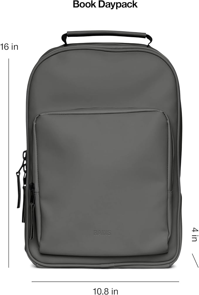 RAINS Regular Book Daypack, Laptop Bag, Waterproof, 2 Year Warranty