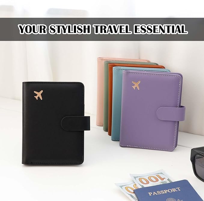Melsbrinna Premium Leather Passport Holder Covers Case, Waterproof Rfid