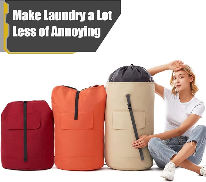 Extra Large Laundry Bag 115L, College Dorm Room essentials, Laundry Backpack Bag