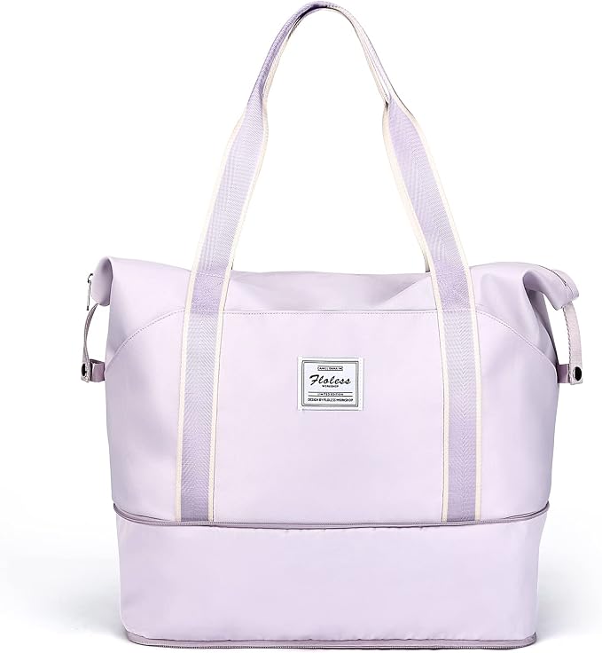 Travel Duffel Bag, Sports Tote Gym Bag, Shoulder Weekender Overnight Bag
