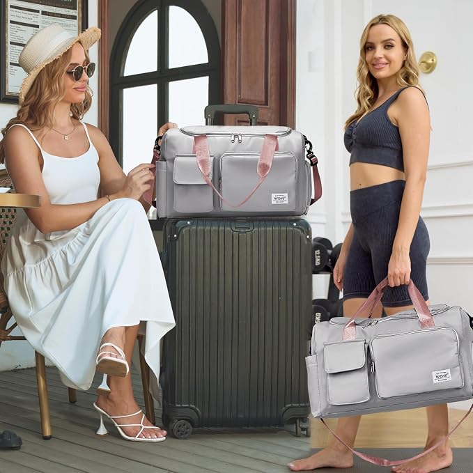 NPBAG Women Travel Duffel, Gym Workout Overnight Bag, Mommy Hospital Bag