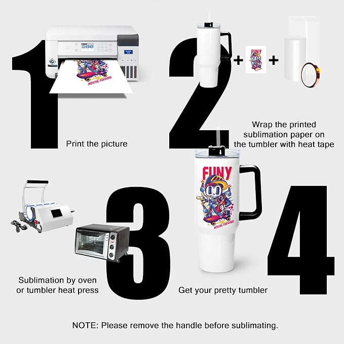 sweet grain 40 oz Sublimation Tumbler with Handle and Straw(12 Pack) Stainless Steel Double Wall Vacuum Insulated Travel Mug Cup Tumblers Bulk Sublimation Blank - Black Handle