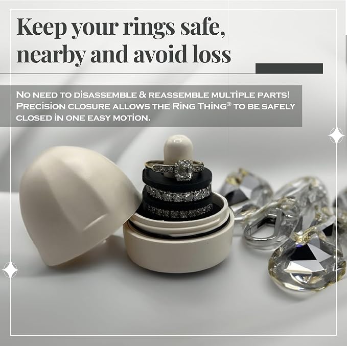 RING THING - Ring Holder Keychain, Jewelry Organizer and Storage, Portable