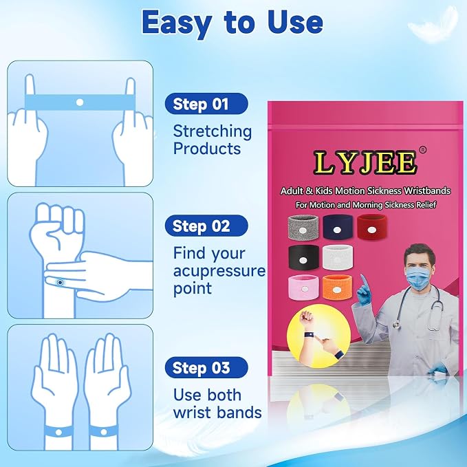 LYJEE Motion Sickness Bracelets