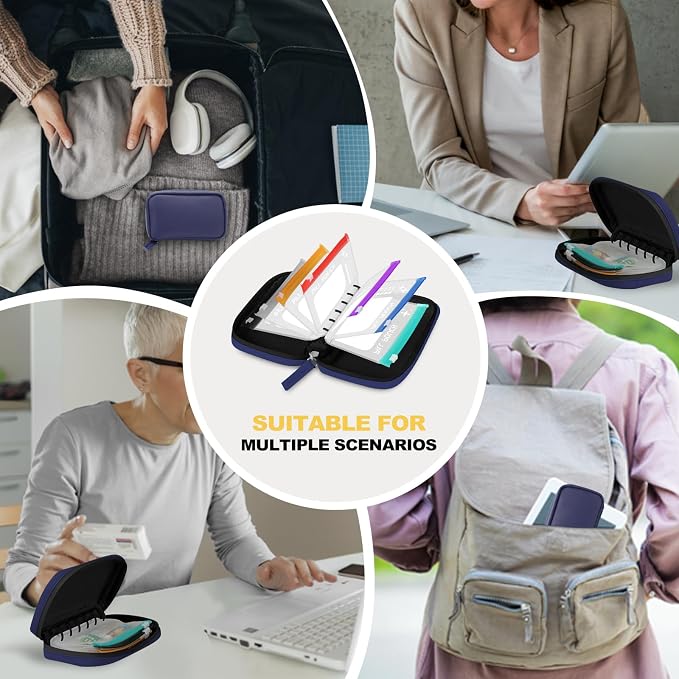 A7-L Timueetech Water-Proof Pill Pouch Set, BPA Free, A7-L Pill Loose-Leaf