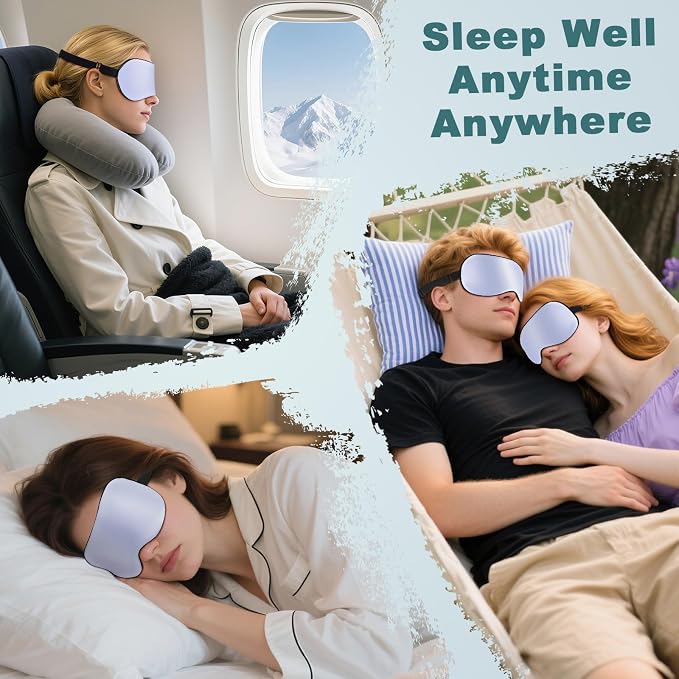 Sleep Mask, Real Natural Pure Silk Eye Masks
