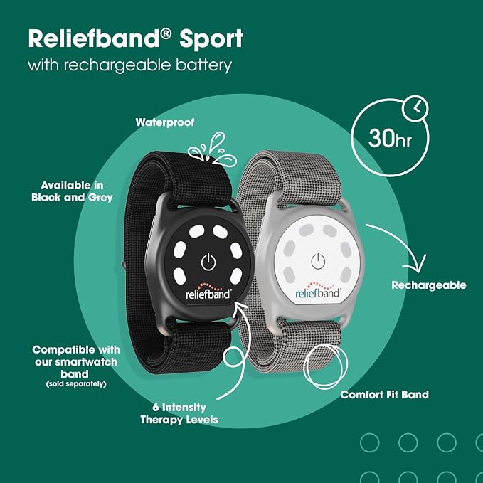 Reliefband New Sport Anti-Nausea Wristband | Waterproof | Nausea & Vomiting