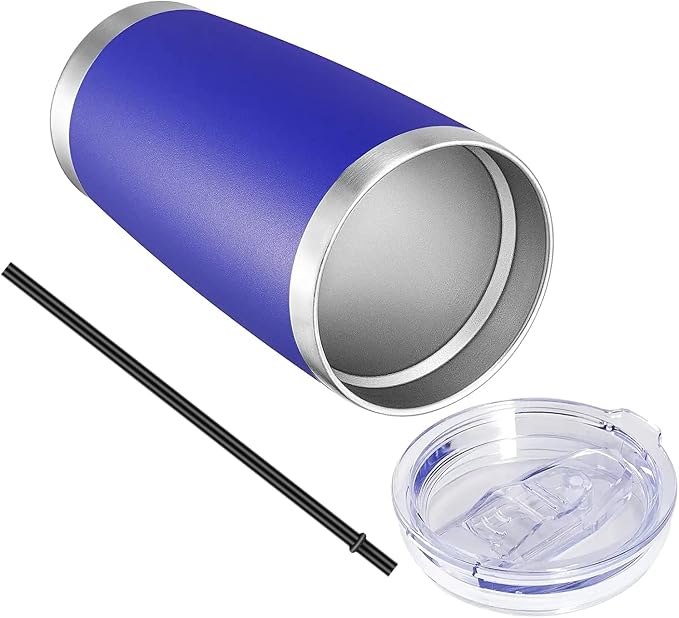 VEGOND 20oz Tumbler with Lid and Straw Stainless Steel Tumbler Cup Bulk Vacuum