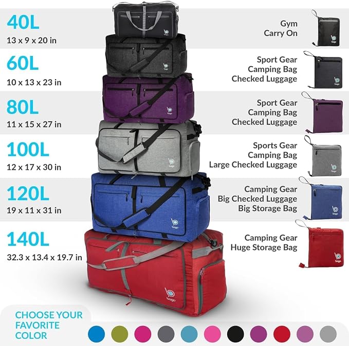 Bago Large Foldable Duffel Bags