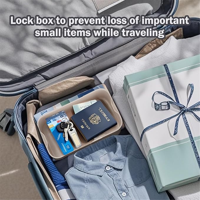 SANIDIKA Lockable Storage Box, Locking Medicine Box, Cell Phone Locked Jail