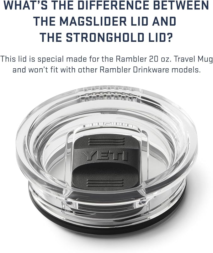 YETI Rambler 20 oz Travel Mug, Stainless Steel, Vacuum Insulated