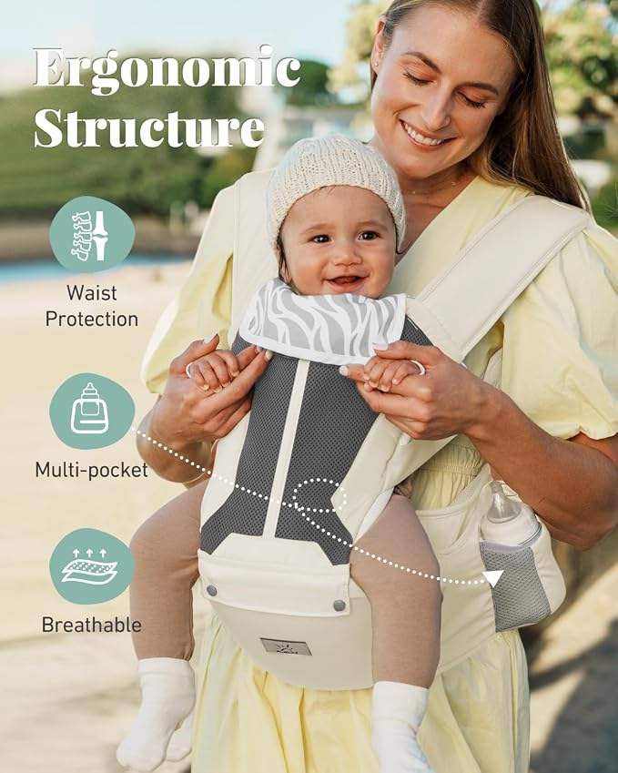 MOMTORY Baby Carrier, Baby Holder Carrier Newborn to Toddler