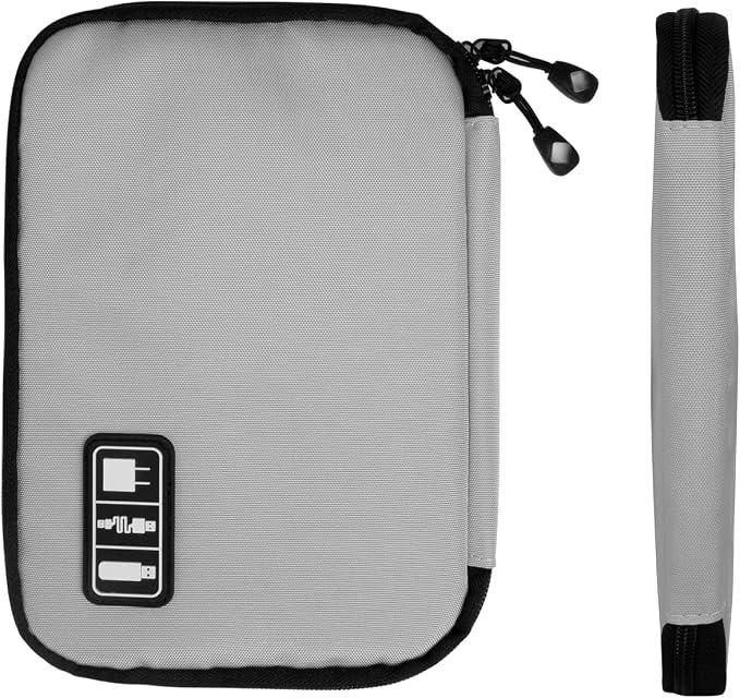 Electronics Organizer Travel Case, Electronic Accessories Storage Bag, Portable