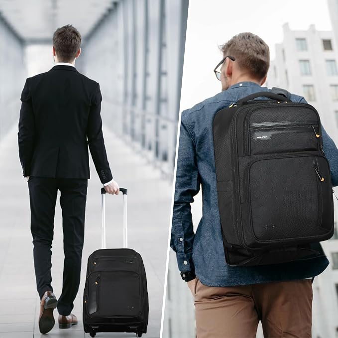 Rolling Backpack, 15.6 inch Laptop Backpack