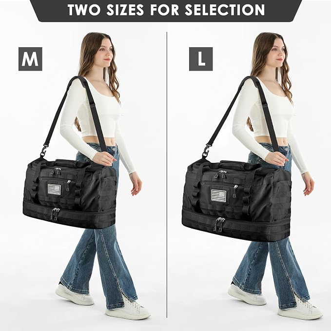 ETRONIK Travel Bag for Men Women, Gym Bag & Tactical Duffle Bags for Travel