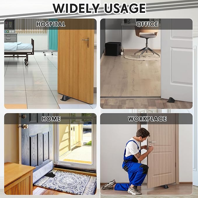 Frienda 12 Pcs Jumbo Door Stoppers Heavy Duty Door Stopper Tall up to 2inch