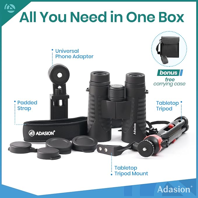 12x42 HD Binoculars for Adults High Powered