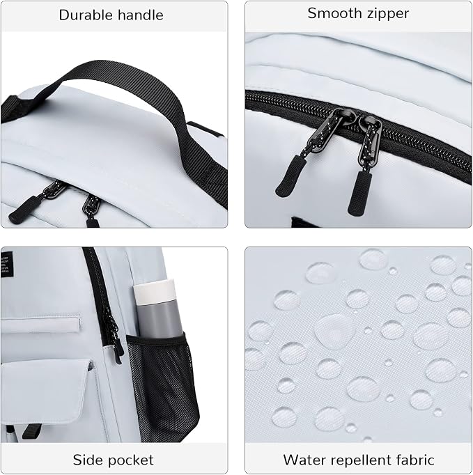 Lohol Casual Backpack for Teen Boys Girls, Water Resistant Daypack