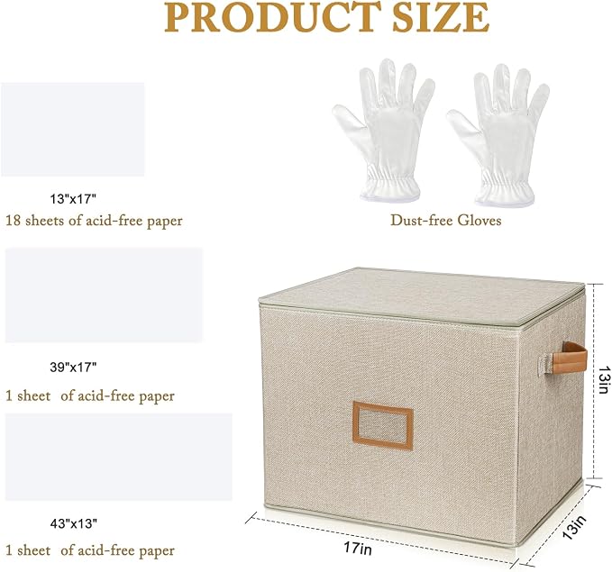 Lukeline Wedding Dress Storage Box, Wedding Dress Preservation Box