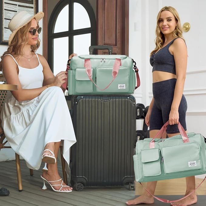 NPBAG Women Travel Duffel, Gym Workout Overnight Bag, Mommy Hospital Bag