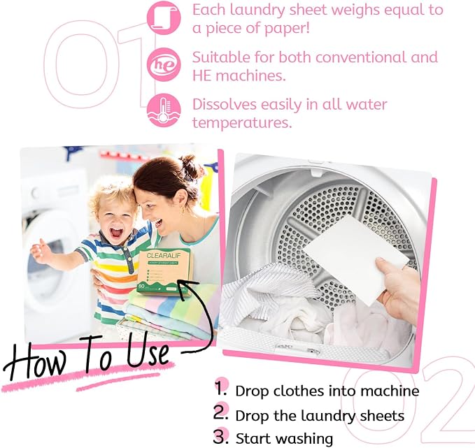 Laundry Detergent Sheets Up to 160 Loads, Fresh Flower