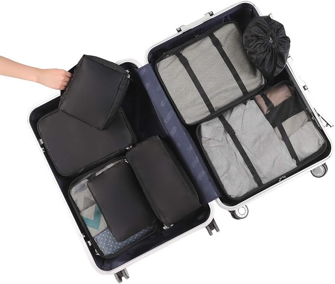 BAGAIL 8 Set Packing Cubes Luggage Packing Organizers